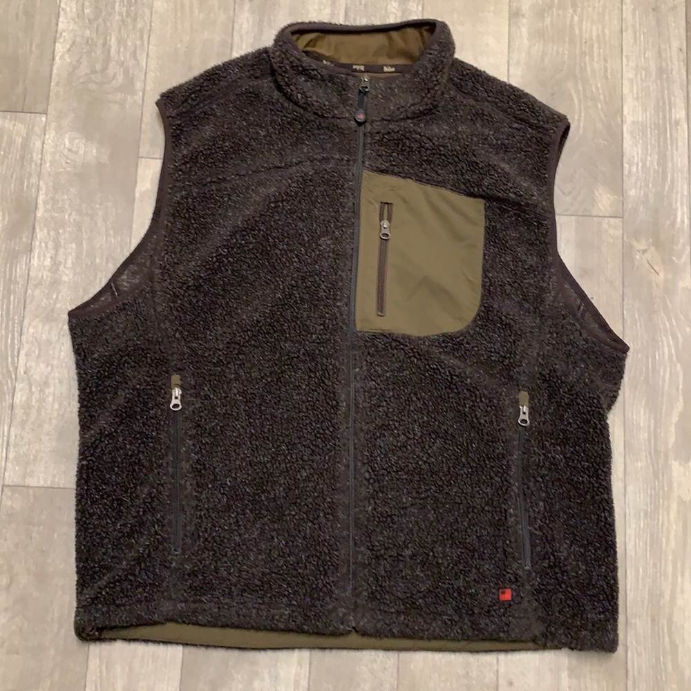 Mens Woolrich Sherpa Full Zip Fleece Vest